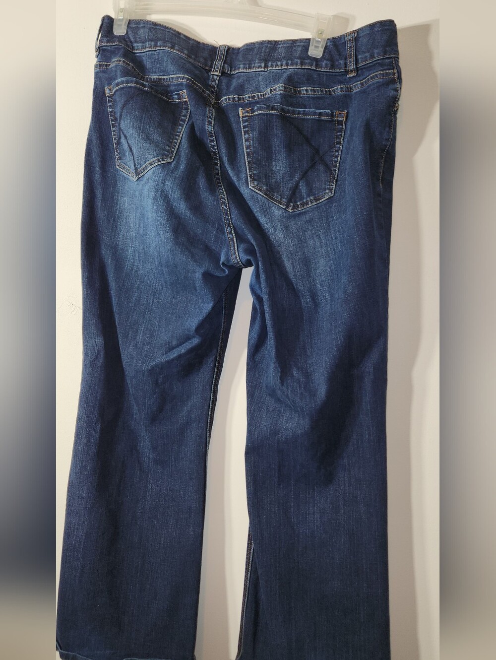 🖤💙Boot Cut High-Rise Tighter Tummy Tech Lane Bryant Dark Blue Jeans 20S SHORT - Picture 8 of 12